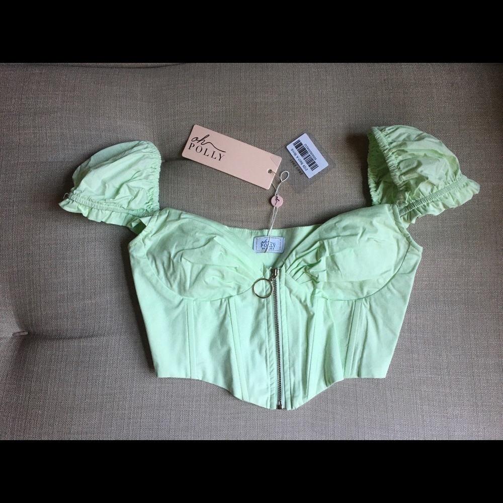 Oh Polly Corset/ Chaser top in mint Size US 2 UK 6